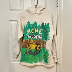 Acne Studios Grant Levy Edition Fikka Bear-Print Hoodie